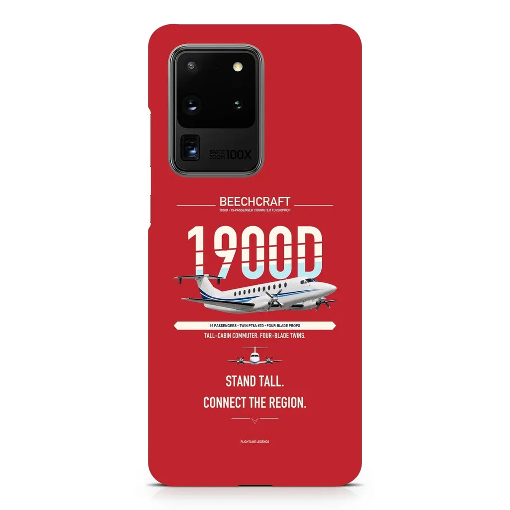 Beechcraft 1900D design on samsung case - red