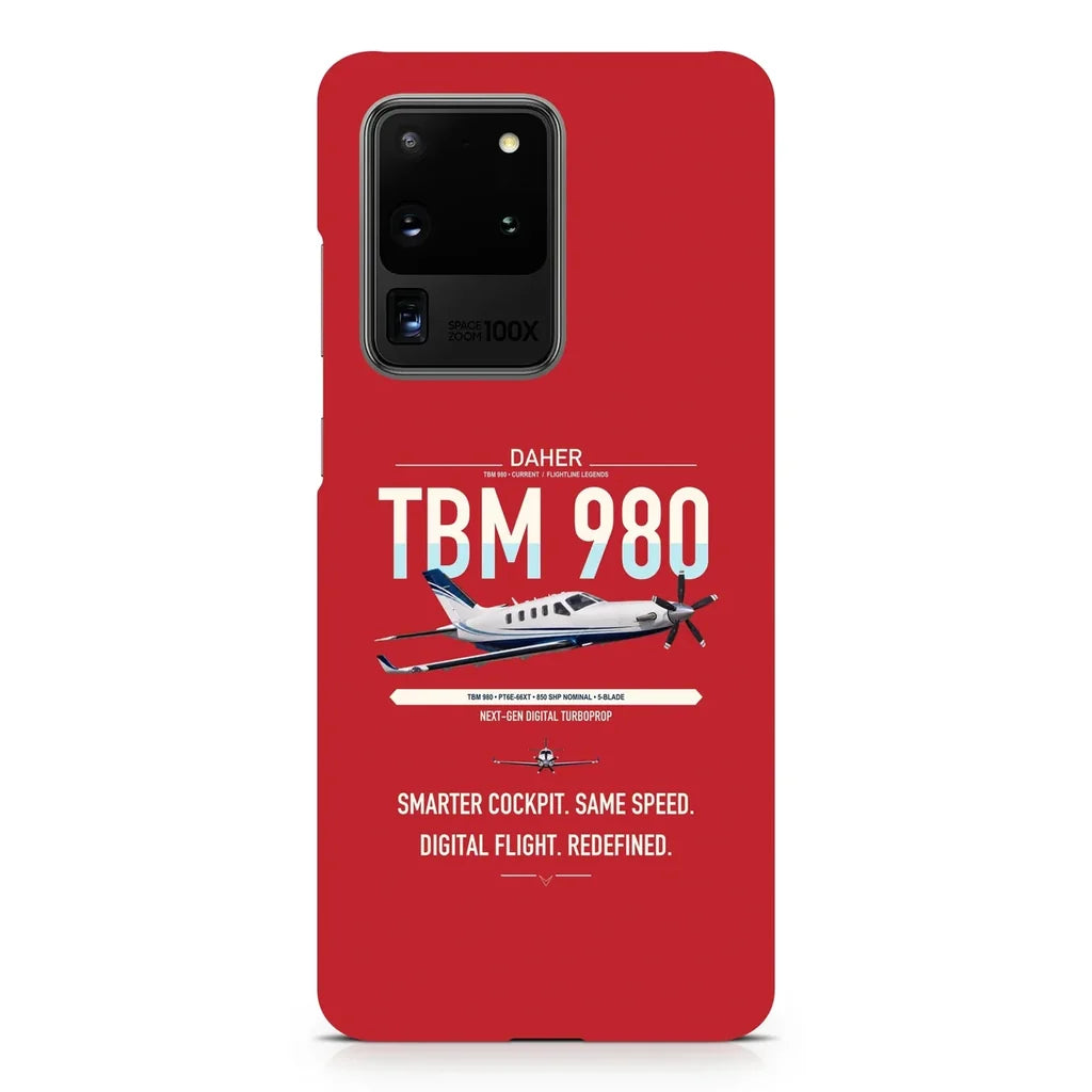 Daher TBM 980 design on samsung case - red