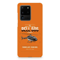 Thumbnail for Bell 505 Jet Ranger X design on samsung case - orange