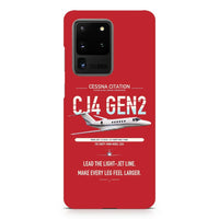 Thumbnail for Cessna Citation CJ4 Gen2 design on samsung case - red