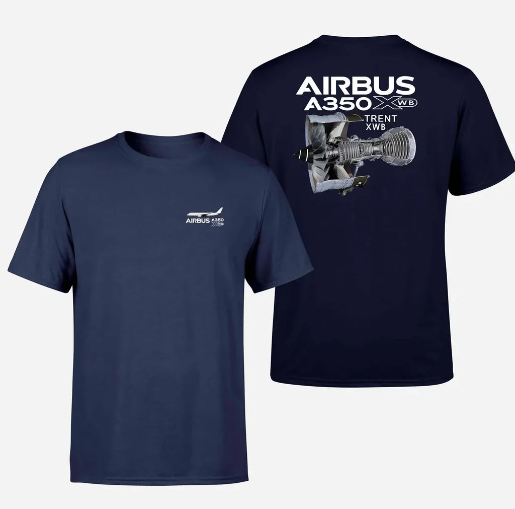 Airbus A350 & Trent XWB Engine Designed Double-Side T-Shirts - view 16