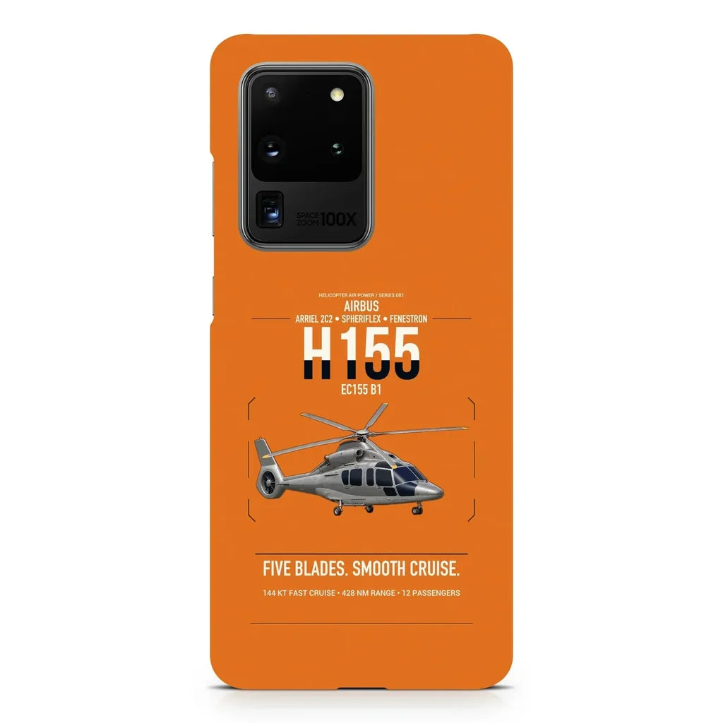 Airbus H155 EC155 B1 design on samsung case - orange
