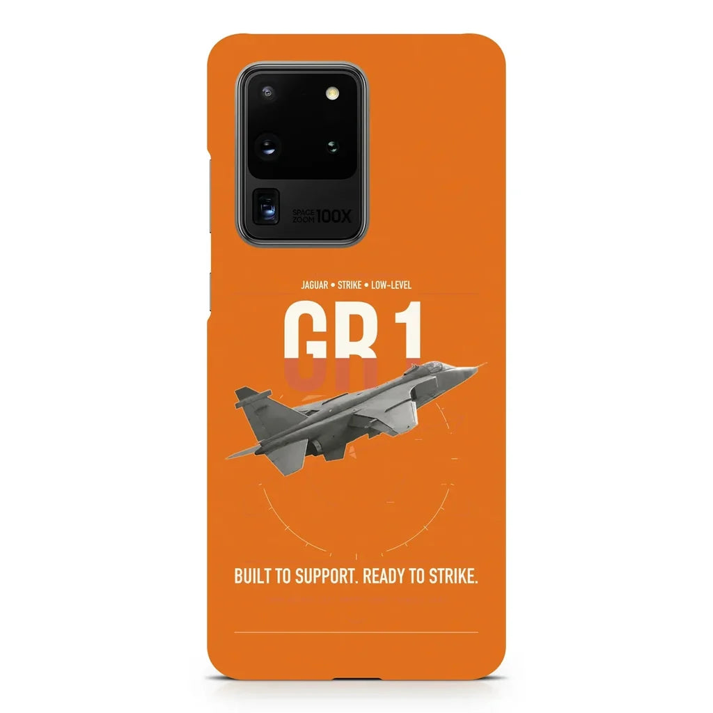 SEPECAT Jaguar GR1 design on samsung case - orange