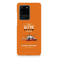 Thumbnail for Airbus H175 design on samsung case - orange