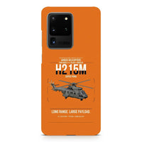 Thumbnail for Airbus H215M design on samsung case - orange