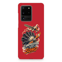 Thumbnail for Compression Turns Into Song design on samsung case - red