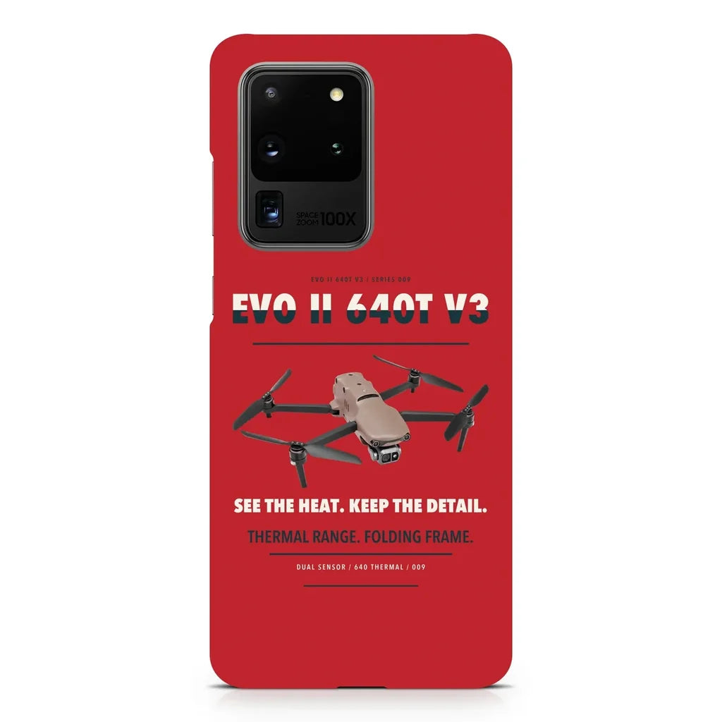 Autel EVO II Dual 640T V3 design on samsung case - red