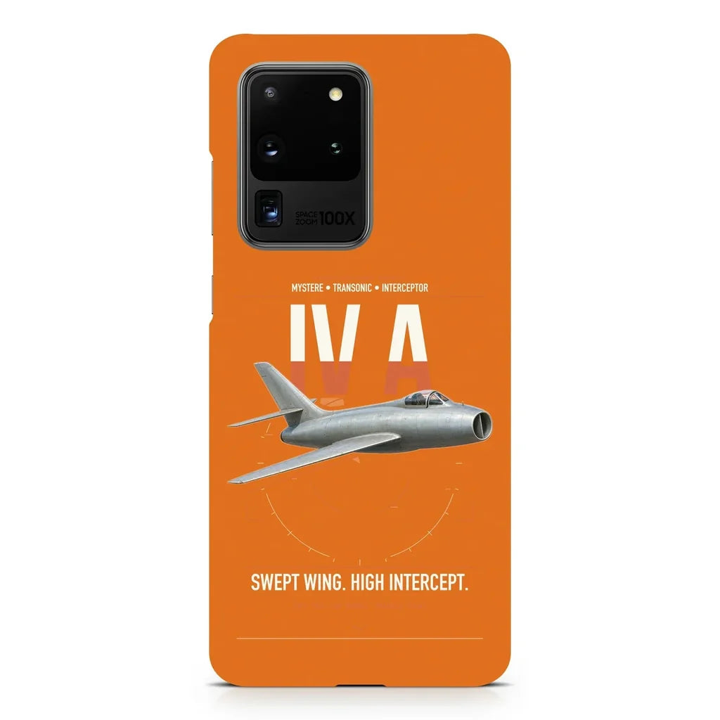 Dassault Mystère IV A design on samsung case - orange