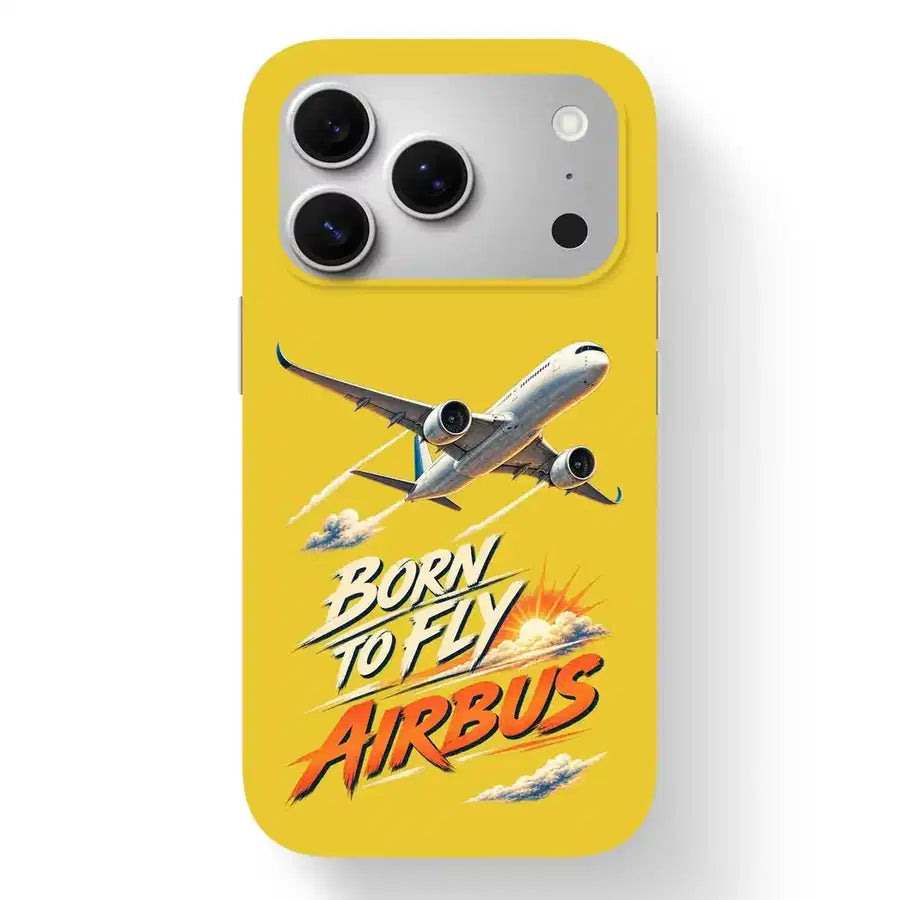 SIGNAL 608 - Born To Fly Airbus - MagSafe iPhone 17 Pro design on yellow magsafe iphone 17 pro