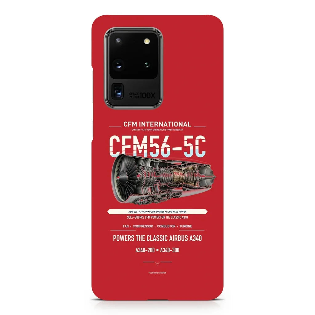 CFM56-5C design on samsung case - red