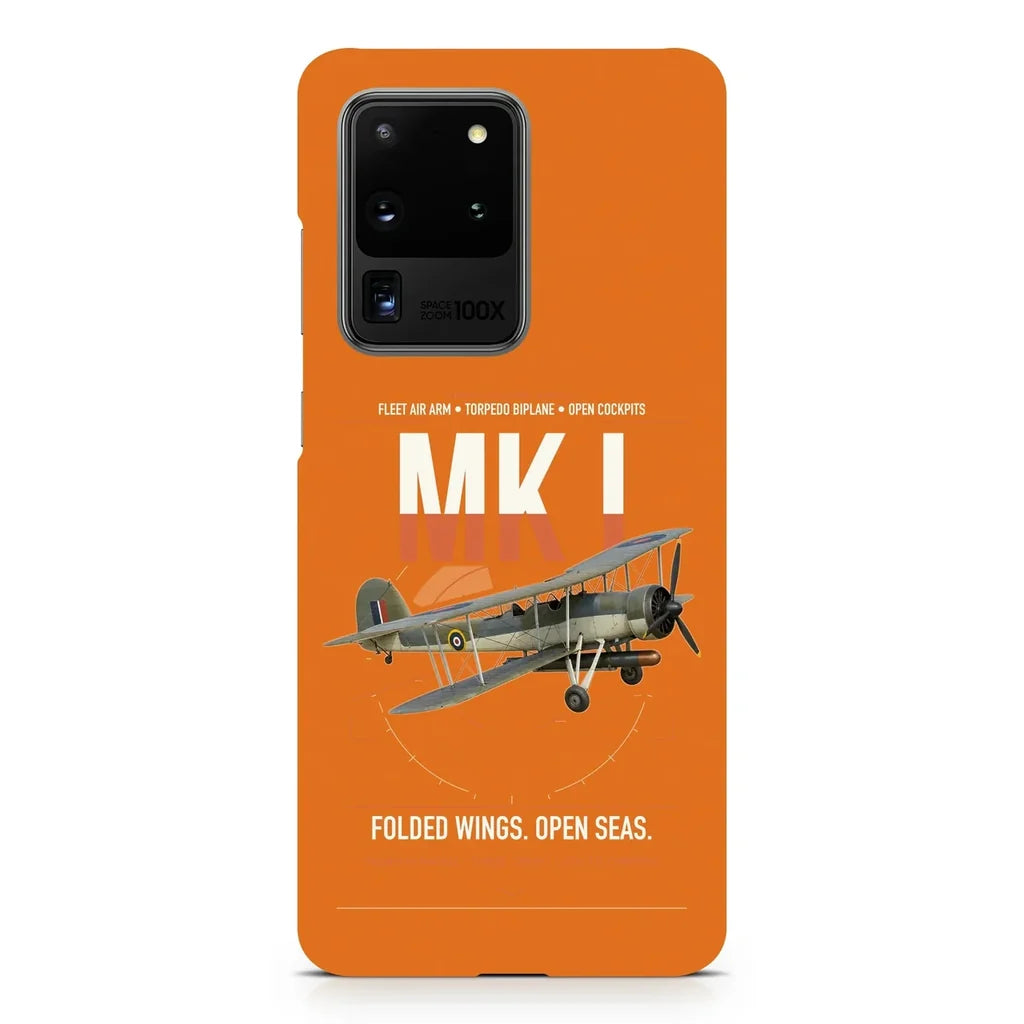 Fairey Swordfish Mk I design on samsung case - orange
