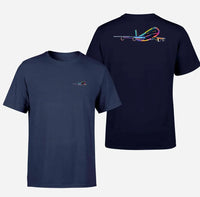 Thumbnail for Multicolor Airplane Designed Double-Side T-Shirts - view 16