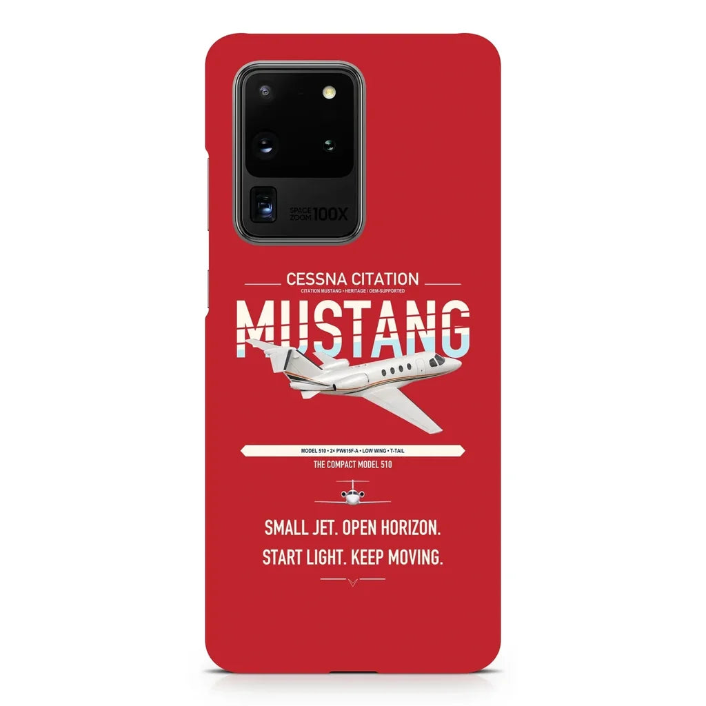 Cessna Citation Mustang design on samsung case - red