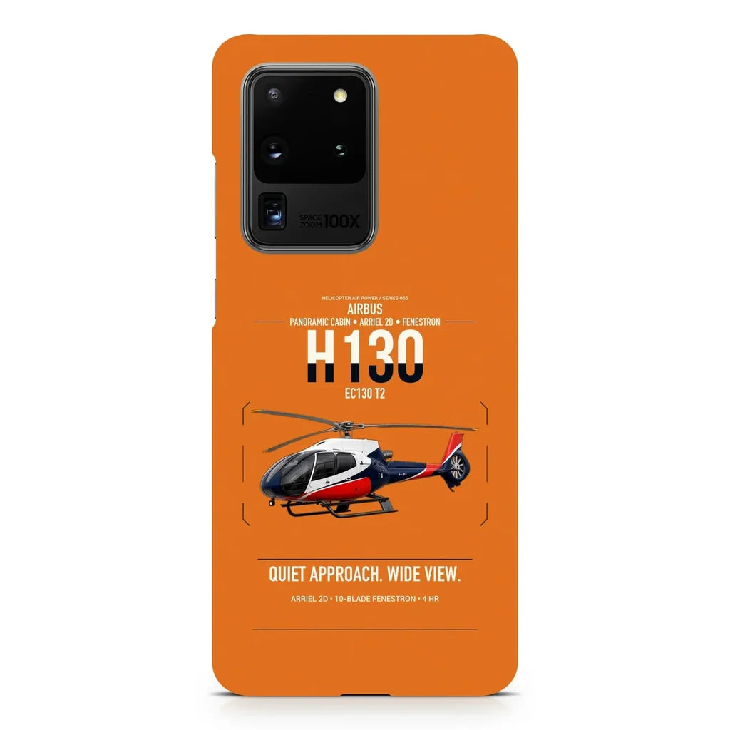 Airbus H130 design on samsung case - orange