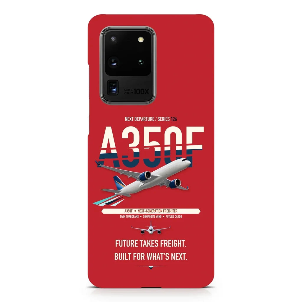 Airbus A350F design on samsung case - red