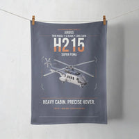 Thumbnail for Airbus H215 design on navy blue towel