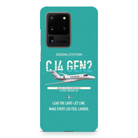 Thumbnail for Cessna Citation CJ4 Gen2 design on samsung case - turquoise