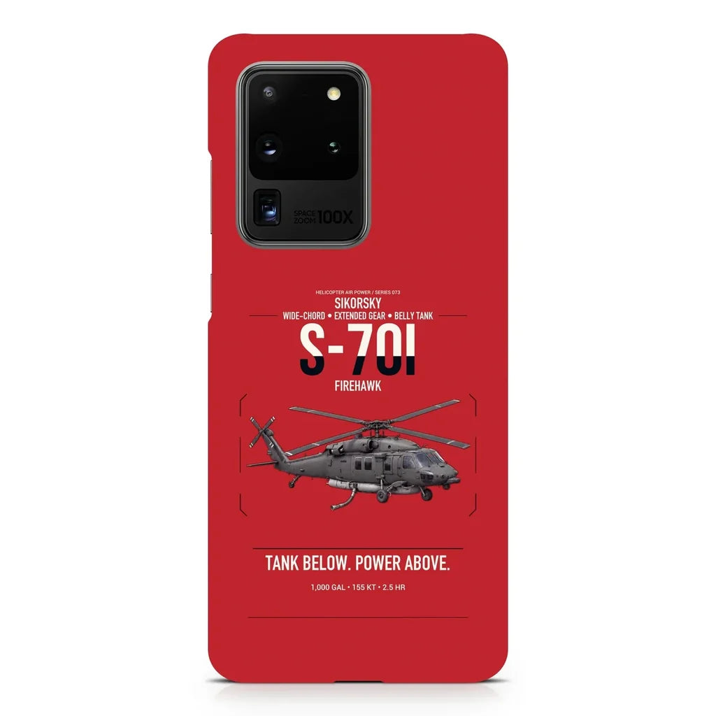 Sikorsky S-70i FIREHAWK design on samsung case - red