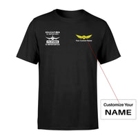 Thumbnail for Flying is Importanter aviation design printed on soft cotton small-logo T-shirt.