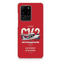 Thumbnail for Cessna 162 Skycatcher design on samsung case - red