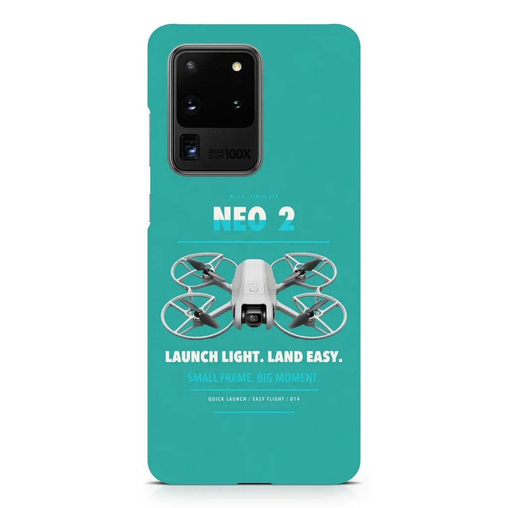 DJI Neo 2 design on samsung case - turquoise