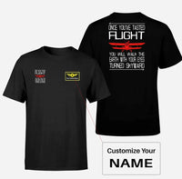 Thumbnail for Once You've Tasted Flight aviation design printed on soft cotton double-side print T-shirt.