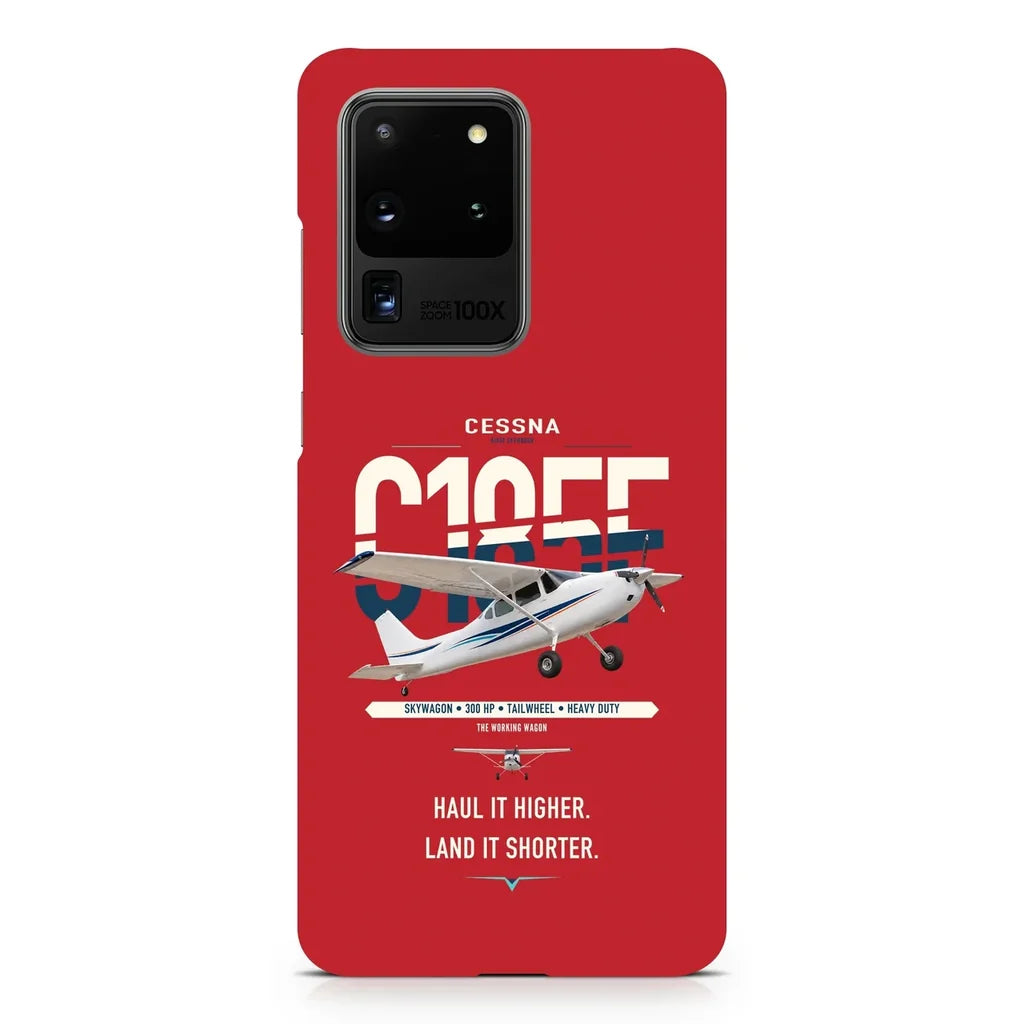 Cessna A185F Skywagon design on samsung case - red