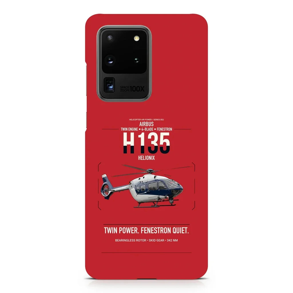 Airbus H135 design on samsung case - red