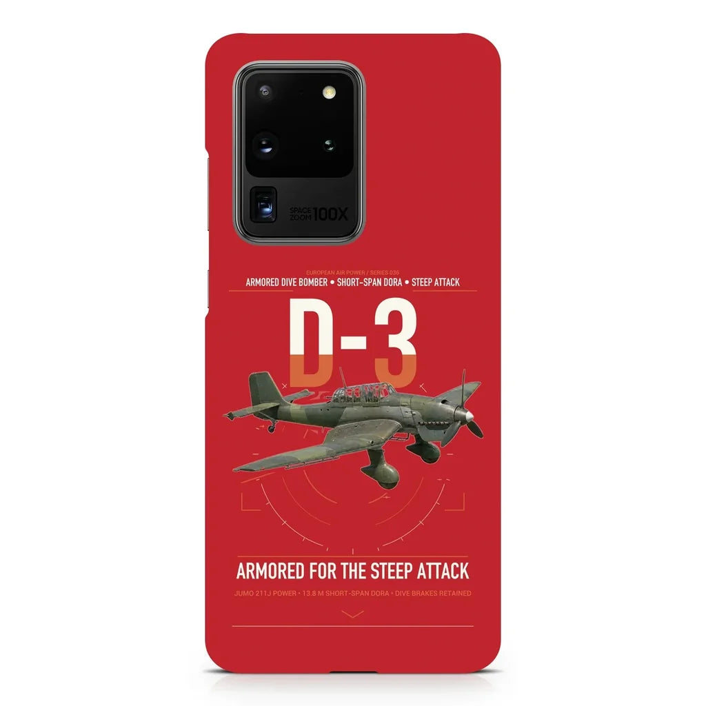 Junkers Ju 87D-3 design on samsung case - red