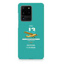 Thumbnail for Piper J-3 Cub design on samsung case - turquoise