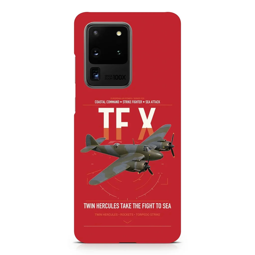 Bristol Beaufighter TF X design on samsung case - red