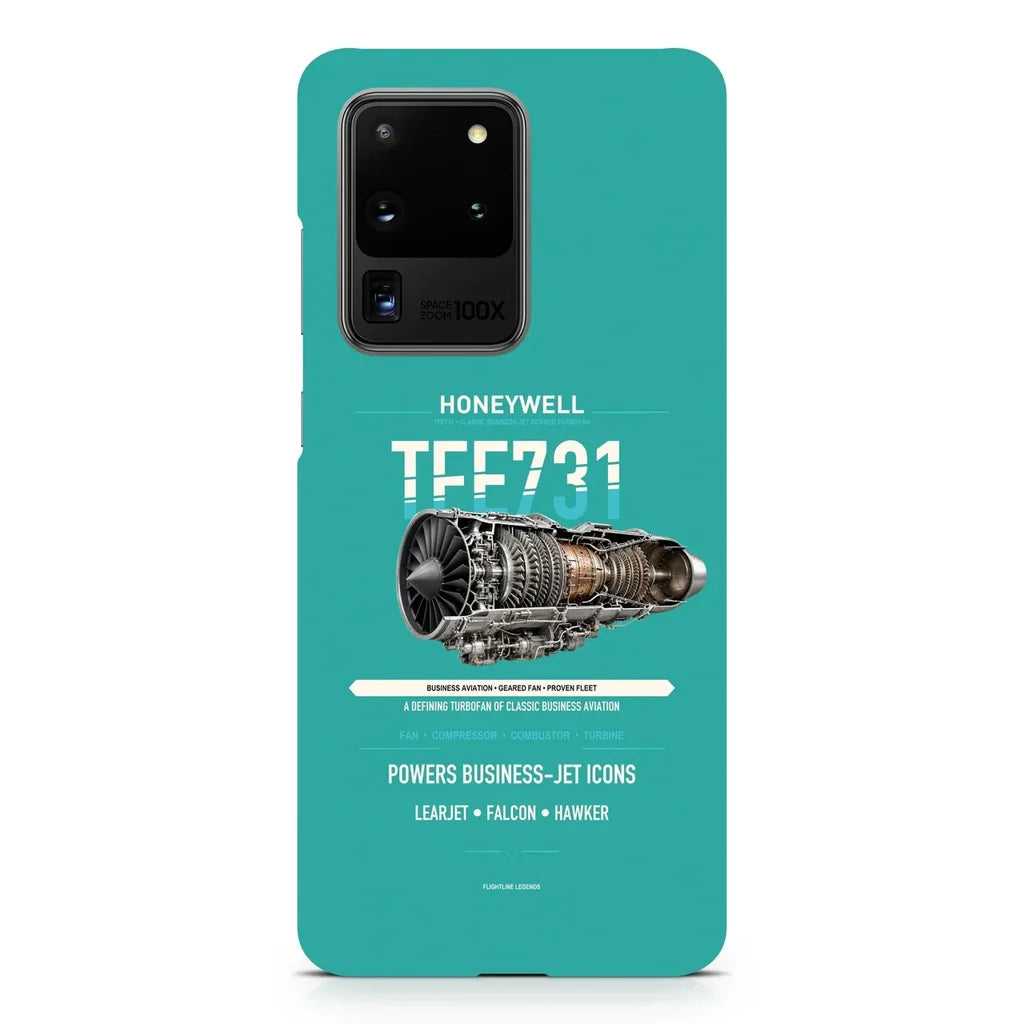 TFE731 design on samsung case - turquoise