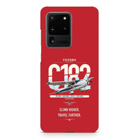 Thumbnail for Cessna 182 Skylane design on samsung case - red