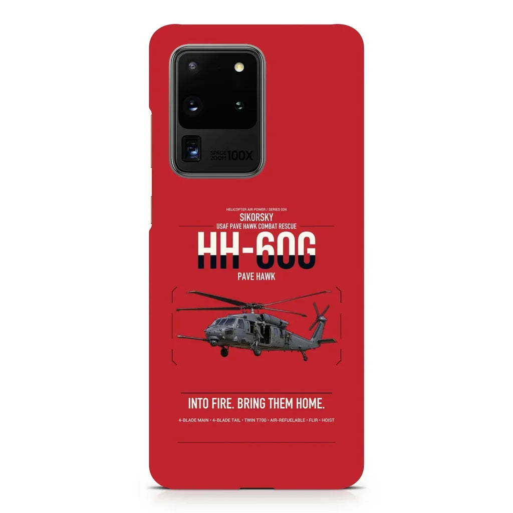 Sikorsky HH-60G Pave Hawk design on samsung case - red