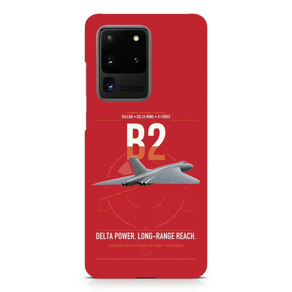 Avro Vulcan B2 design on samsung case - red