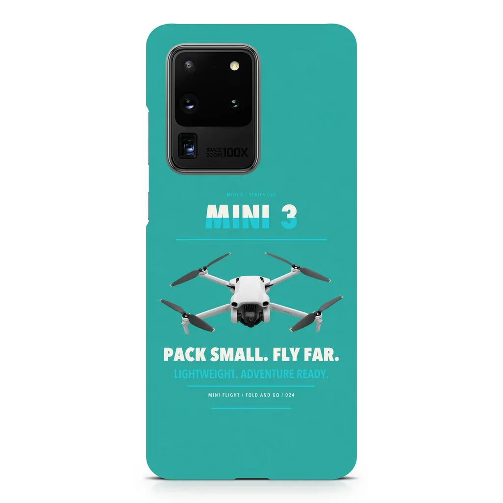 DJI Mini 3 design on samsung case - turquoise