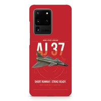 Thumbnail for Saab AJ 37 Viggen design on samsung case - red
