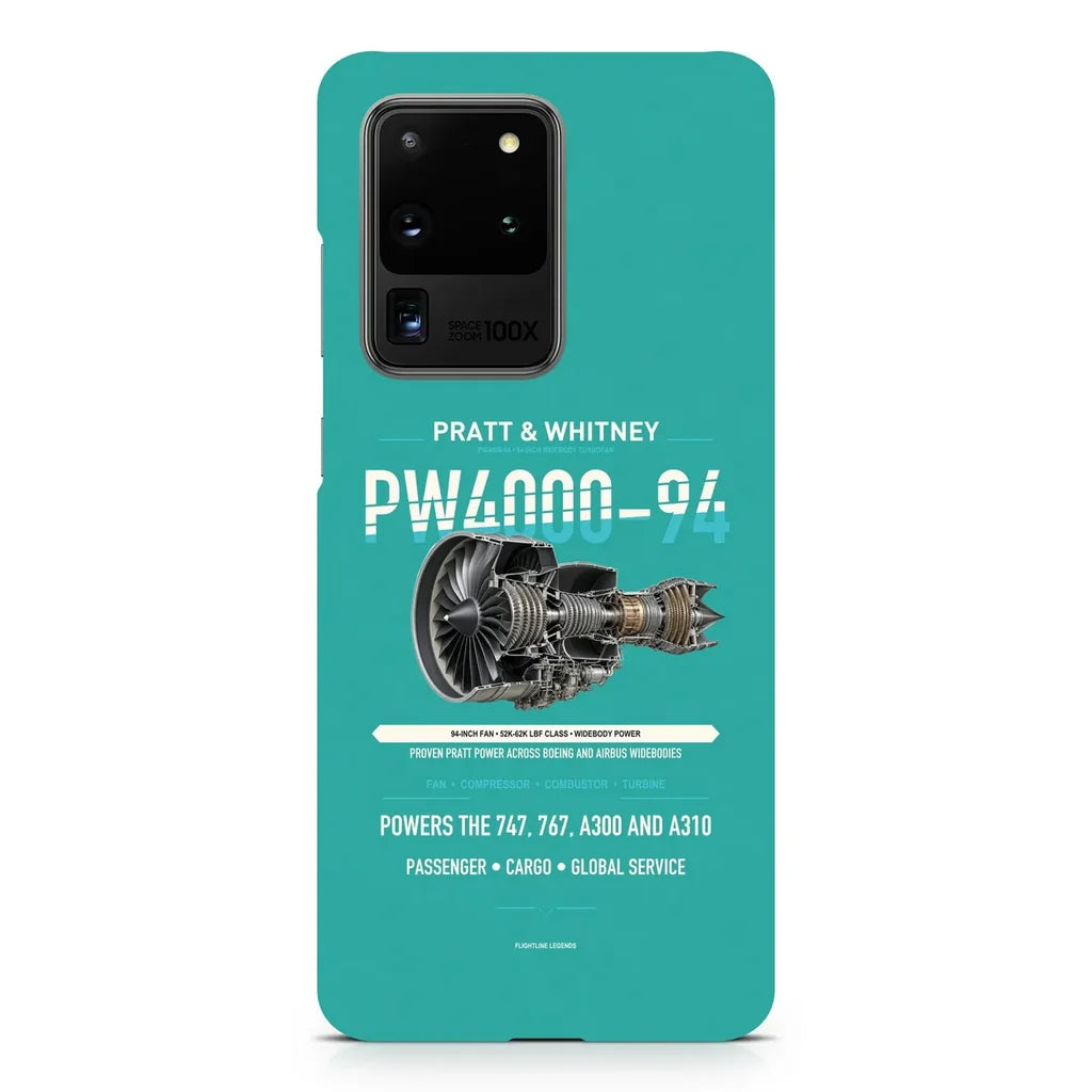 PW4000-94 design on samsung case - turquoise