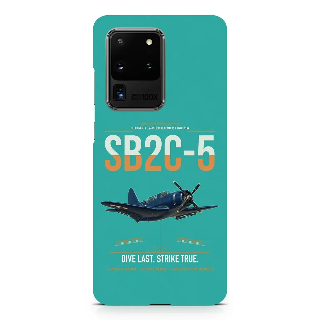 SB2C-5 Helldiver design on samsung case - turquoise
