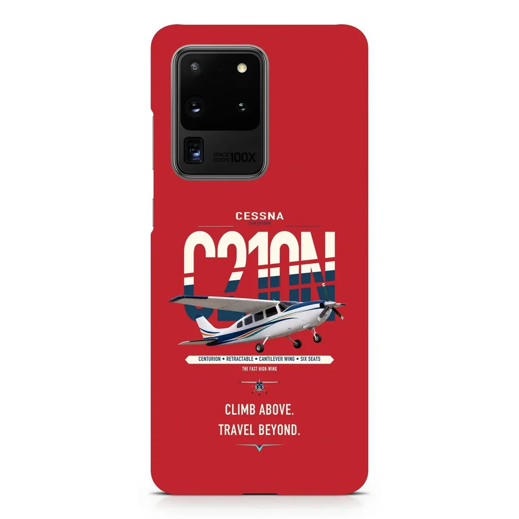 Cessna T210N Centurion design on samsung case - red