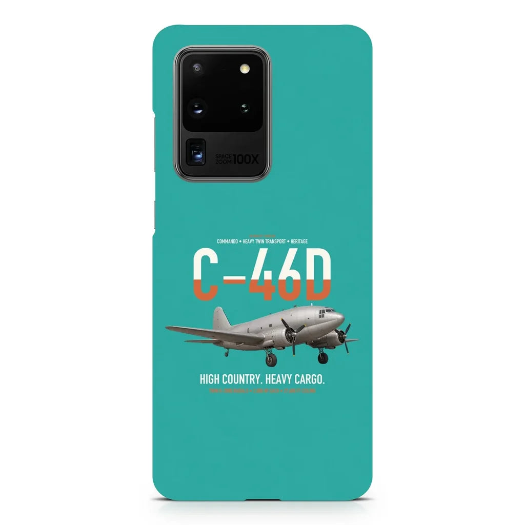 C-46D Commando design on samsung case - turquoise