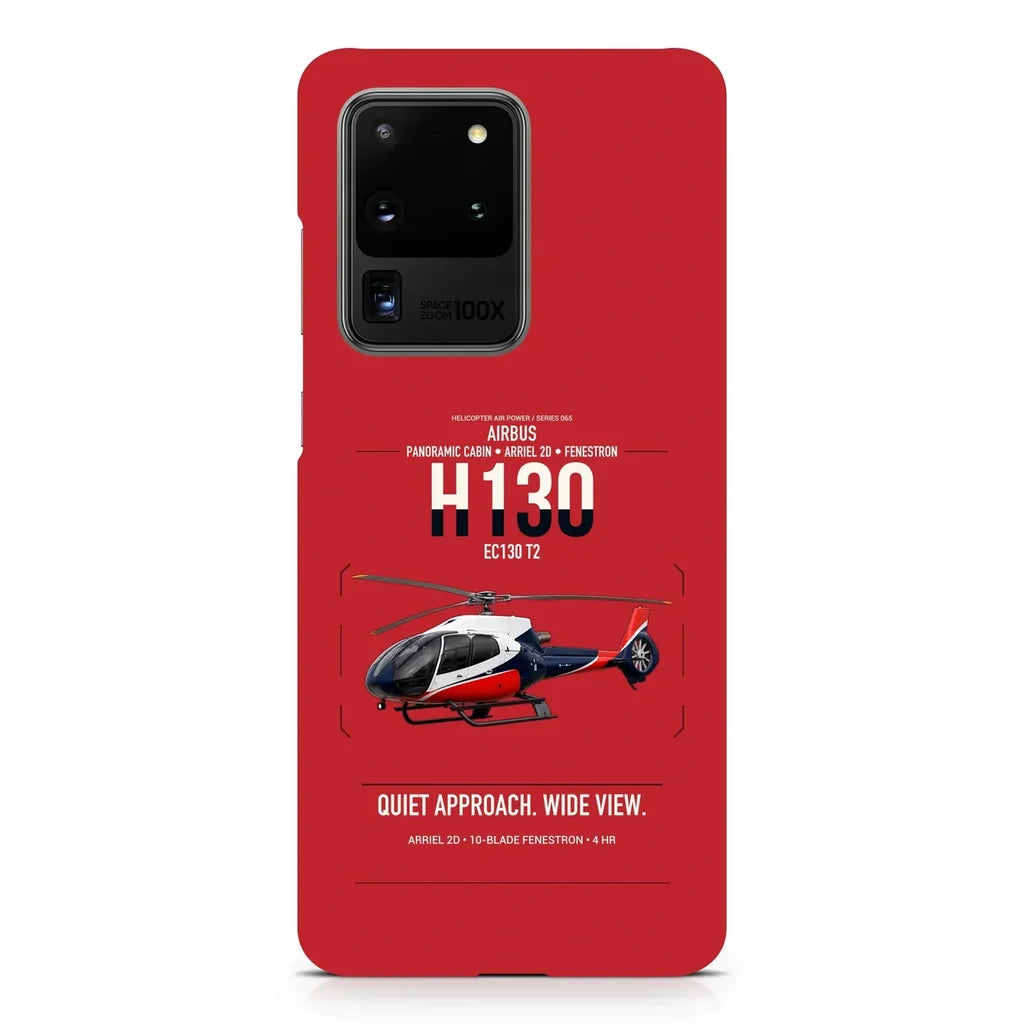 Airbus H130 design on samsung case - red