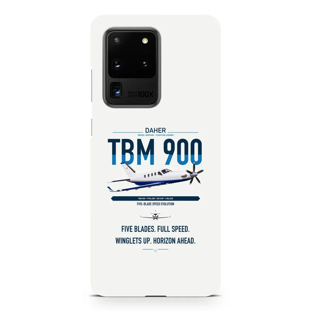 Daher TBM 900 design on samsung case - white