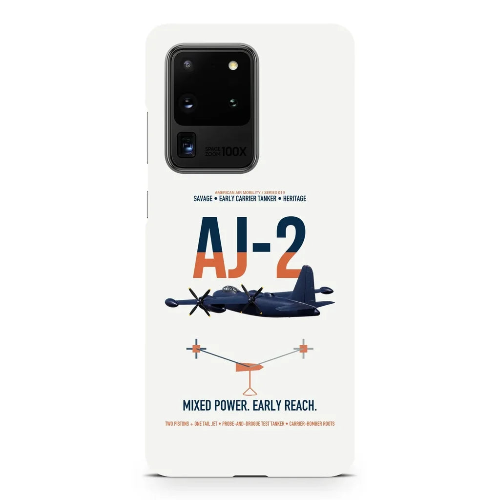 AJ-2 Savage Tanker design on samsung case - white