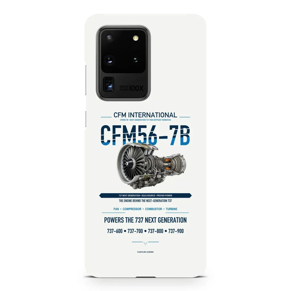 CFM56-7B design on samsung case - white