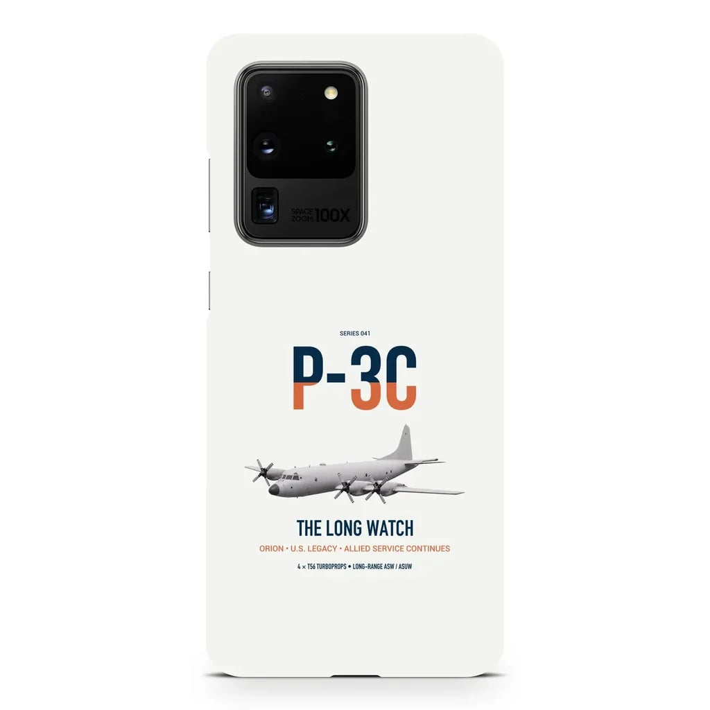 P-3C Orion design on samsung case - white
