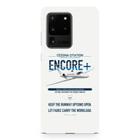 Thumbnail for Cessna Citation Encore+ design on samsung case - white