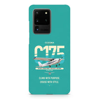 Thumbnail for Cessna 175 Skylark design on samsung case - turquoise