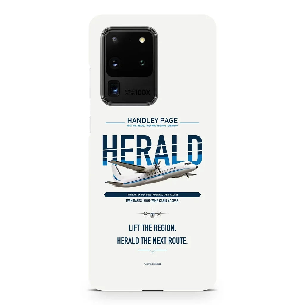 Handley Page HPR.7 Dart Herald design on samsung case - white