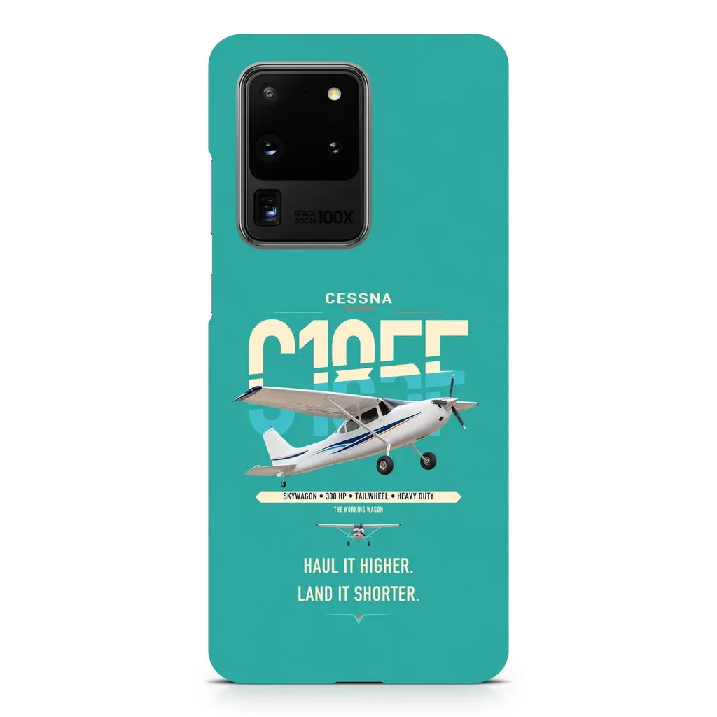 Cessna A185F Skywagon design on samsung case - turquoise
